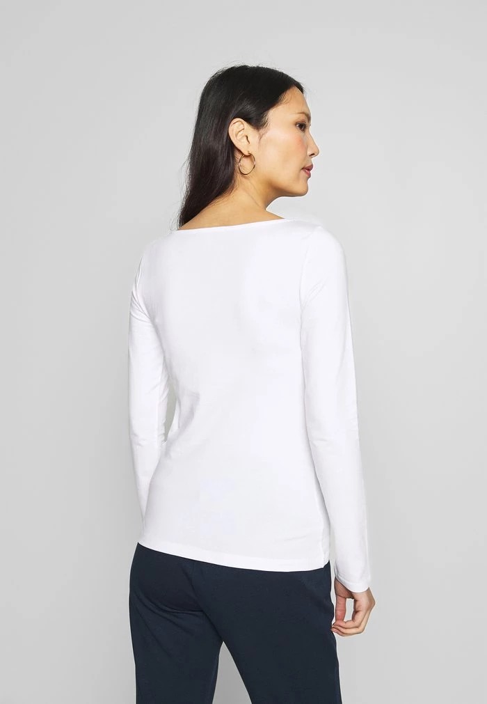 T-Shirt ANNA FIELD Anna Field Long Sleeved Top Blanche Femme | QQN-3419909